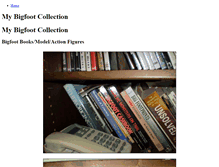 Tablet Screenshot of mybigfootcollection.weebly.com