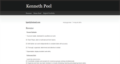 Desktop Screenshot of kpeelresume.weebly.com