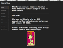 Tablet Screenshot of comicdog.weebly.com