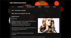 Desktop Screenshot of hairextensionskent.weebly.com