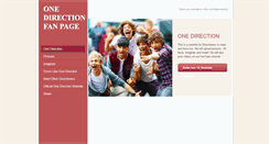 Desktop Screenshot of 1directionersfanpage.weebly.com
