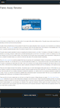 Mobile Screenshot of panic-awayreview.weebly.com