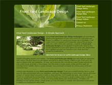 Tablet Screenshot of frontyardlandscapedesign.weebly.com