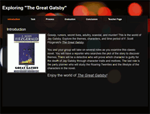 Tablet Screenshot of exploringgreatgatsby.weebly.com