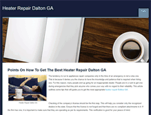 Tablet Screenshot of heaterrepairdaltonga.weebly.com