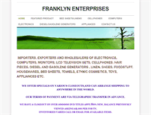 Tablet Screenshot of franklynenterprises.weebly.com