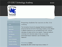 Tablet Screenshot of ctcolttechnologyacademy.weebly.com
