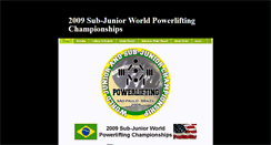 Desktop Screenshot of 2009sub-juniorworldpowerliftingchampionshipsteamusa.weebly.com