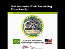 Tablet Screenshot of 2009sub-juniorworldpowerliftingchampionshipsteamusa.weebly.com