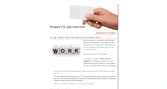 Desktop Screenshot of prepareforjobinterview.weebly.com