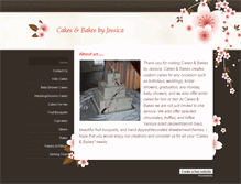 Tablet Screenshot of cakesnbakesbyjessica.weebly.com