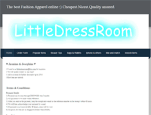 Tablet Screenshot of littledressroom.weebly.com