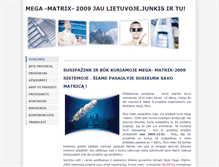 Tablet Screenshot of matrix2009lietuvoje.weebly.com