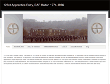 Tablet Screenshot of 123rdapprenticeentryrafhalton.weebly.com