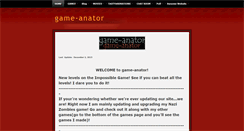 Desktop Screenshot of game-anator.weebly.com