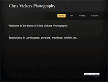 Tablet Screenshot of chrisvickersphotography.weebly.com
