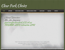 Tablet Screenshot of clearforkchoirs.weebly.com