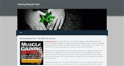 Desktop Screenshot of gainingmusclefast.weebly.com