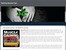 Tablet Screenshot of gainingmusclefast.weebly.com