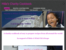 Tablet Screenshot of millascookbook.weebly.com