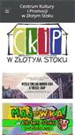 Mobile Screenshot of ckipzlotystok.weebly.com