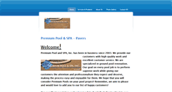 Desktop Screenshot of premiumpoolspa.weebly.com