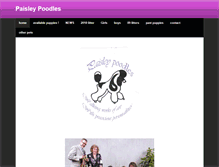 Tablet Screenshot of paisleypoodles.weebly.com