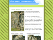 Tablet Screenshot of mountbattenclimbingwall.weebly.com