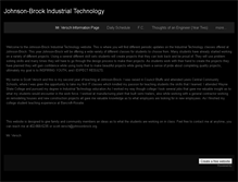 Tablet Screenshot of johnsonbrockindustrialtechnology.weebly.com