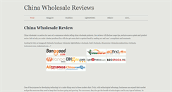 Desktop Screenshot of chinawholesalereviews.weebly.com