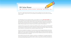 Desktop Screenshot of diy-solar-power.weebly.com