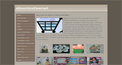 Desktop Screenshot of allysonlinefleamart.weebly.com