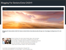 Tablet Screenshot of bloggingforseniors-extracash.weebly.com