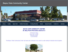 Tablet Screenshot of bayouvistacommunitycenter.weebly.com