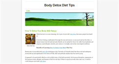 Desktop Screenshot of bodydetoxdiettips.weebly.com