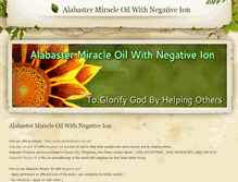 Tablet Screenshot of alabastermiracleoil.weebly.com