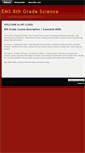 Mobile Screenshot of ems8gradescience.weebly.com
