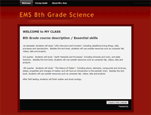 Tablet Screenshot of ems8gradescience.weebly.com