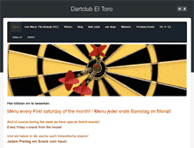 Tablet Screenshot of dartclubeltoro.weebly.com