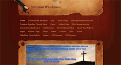 Desktop Screenshot of lutheranwatchman.weebly.com