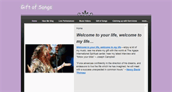 Desktop Screenshot of giftofsongs.weebly.com