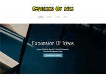 Tablet Screenshot of expansionofideas.weebly.com