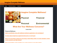 Tablet Screenshot of imaginecompletewellness.weebly.com
