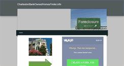 Desktop Screenshot of charlestonbankownedhomes.weebly.com