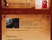 Tablet Screenshot of mcdonaldenglish.weebly.com