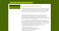 Desktop Screenshot of power-of-conversational-hypnosis.weebly.com