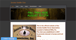 Desktop Screenshot of juniatasaddleclub.weebly.com