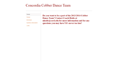 Desktop Screenshot of cobberdance.weebly.com