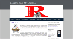 Desktop Screenshot of lessonsfromleblanc.weebly.com