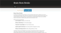 Desktop Screenshot of brainstemstroke.weebly.com